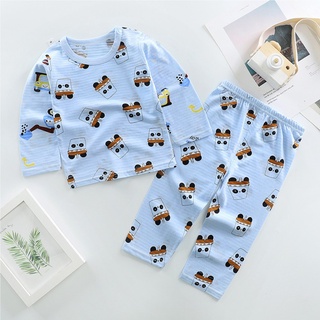 Bebé niños niñas pijamas niños pijamas conjunto de ropa de verano conjuntos de ropa de dormir conjunto 2-8Y (9)