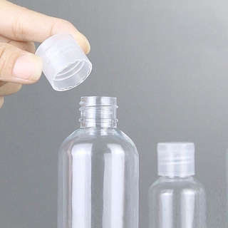 pet botella de plástico perfume loción cosmética champú botellas de viaje transparente flip botella de plástico 5 ml, 10 ml, 20 ml, 30 ml, 50 ml, 100 ml (4)