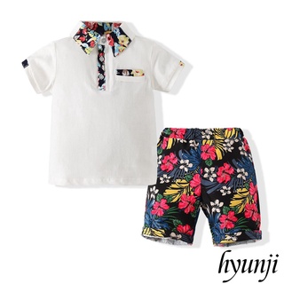 Conjunto De ropa con estampado Floral De Manga corta+Shorts con bolsillos Para verano