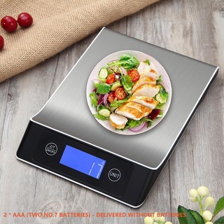 Báscula Digital de cocina de alta precisión multifunción de alimentos escala Digital de 15 Kg pantalla LCD de acero inoxidable USB LCD escala de pantalla
