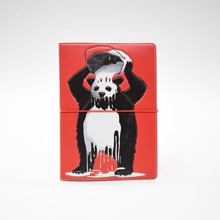 3d precioso diseño de Panda de dibujos animados de viaje pasaporte cubierta titular cartera tarjeta caso