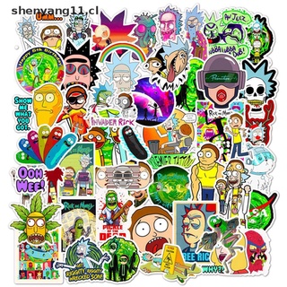 YANG 50pcs American Drama Rick And Morty Stickers DIY Style Decal For Home/Car Fridge . (1)