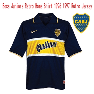 Boca Juniors Home Retro camisa RIQUELME MARADONA -- enviar en todo el mundo