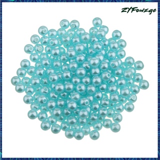 300 cuentas de perlas de imitación de plástico de 5 mm de diámetro con pequeño agujero redondo diy cuenta suelta (4)
