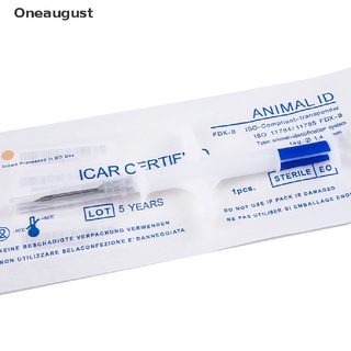 [oneaugust] iso fdx-b gato perro microchip 1.48x8mm animal jeringa id implant pet chip.