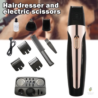 Mens' Hair Clipper 3in1 Hair Trimmer Barbers Clipper Set Cordless Haircut Kit USB Rechargeable Low Noise Design