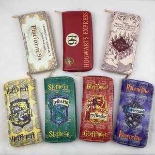 Harry Potter Cartera De Lujo De La Escuela Mágica Hogwartes Cuatro College PU Monedero Tarjeta Titular