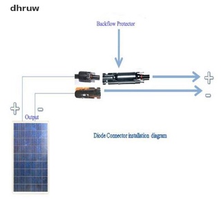 dhruw 10a 15a 20a dc diodo conector de enchufe solar diodo conector de diodo para sistema solar pv cl (9)