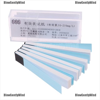 BlowGentlyWind Chlorine Test Paper Strips Range 10-250mg/lppm Color Chart Cleaning BGW