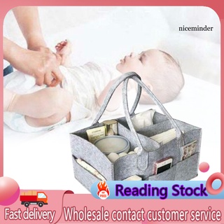 Nice_Portátil organizador de pañales para bebé, fieltro, esencial, bolsa de almacenamiento (1)