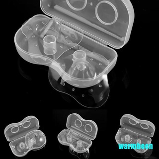 Warmbeen - juego de 2 protectores de silicona para pezones, protección para madres