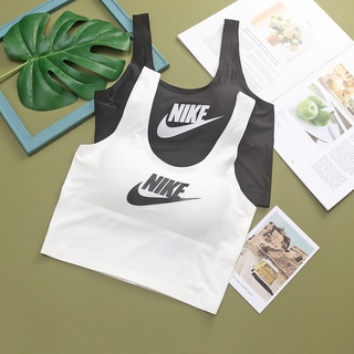 Nike Sports Underwear Women's Shockproof Running Yoga Vest Women's Bra Fitness Gathered To Prevent SaggingReady Stock
