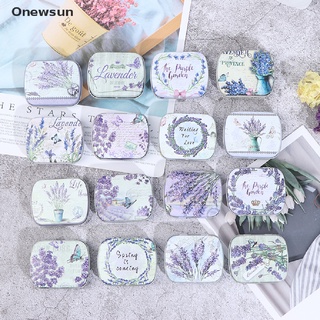 [Onewsun] Lavanda mini caja de lata sellada tarro cajas de embalaje joyería caja de caramelo caja de monedas