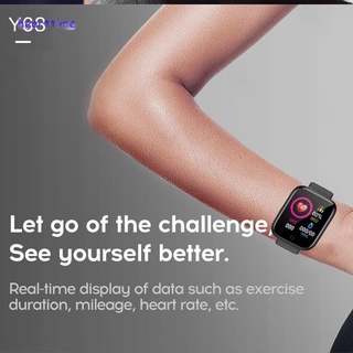 Y68 pulsera inteligente con Monitor de presión arterial y frecuencia cardíaca impermeable para iOS/Android (3)