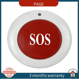 [PG] Alarma de botón de pánico SOS, notificación SMS GSM botón de emergencia, llamada automática de ancianos alarma BR-SOS///para personas inválidas/desactivadas/casa vieja blanco-rojo