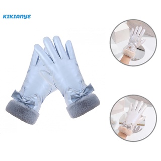 [kikianye] guantes de dedo completo de aplicación amplia otoño invierno guantes de dedo completo forro de felpa para exteriores