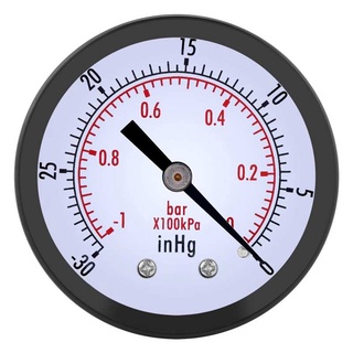 medidor de presión 0~-30inhg 0~-1bar 50 mm mini dial de aire de vacío medidor de presión manómetro manometro digital