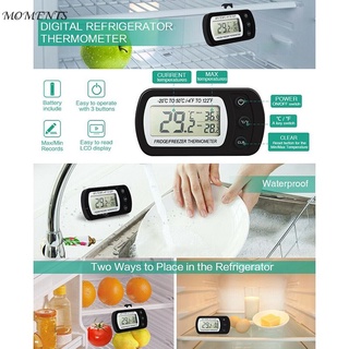 termómetro electrónico digital para refrigerador congelador congelador antihumedad termómetro momentos