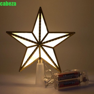 CABEZA LED Decoraciones De Navidad Fiesta De Cinco Puntas Estrella Árbol topper Iluminado Adornos Brillante De/Multicolor