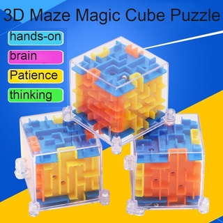 Cubo Mágico 3D Laberinto Transparente De Seis Caras Rompecabezas Velocidad De Bola Rodante Cubos Juguetes Para Niños Educativos