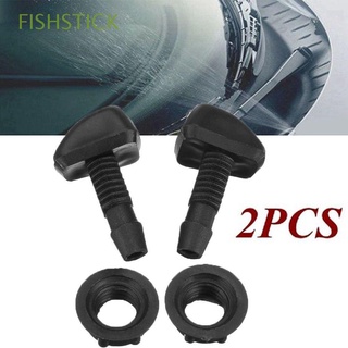 Fishstick plástico suministros de coche accesorios pulverizador de limpieza de ventanas vehículo boquilla Universal 2Pcs negro arandela de parabrisas/Multicolor