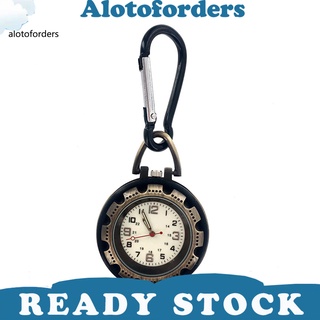 Alotoforders resistente Digital reloj de cuarzo mochila cinturón Clip en el reloj Anti-pérdida para exteriores