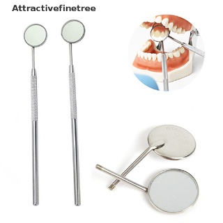 [aft] espejo dental cuidado oral de acero inoxidable reflector de boca espejo equipo dentista: atractivefinetree