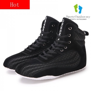 36-46 nuevo profesional zapatos de boxeo de los hombres zapatos de lucha transpirable cómodo vuelo zapatillas de deporte de boxeo de los hombres negro zapatillas de deporte de lucha más el tamaño