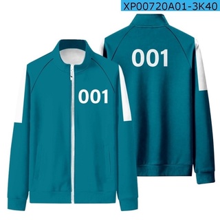 2021 calamar juego chaqueta de los hombres chaqueta Li Zhengjae mismo ropa deportiva pantalones de chándal más el tamaño 456 001 marea nacional otoño suéter redondo seis (4)