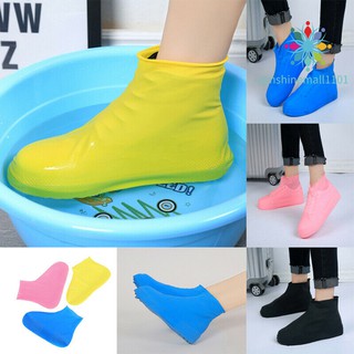 sm01 antideslizante de látex cubiertas de zapatos reutilizables impermeable botas de lluvia zapatos