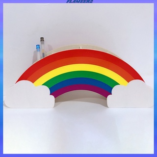 [FLAMEER2] Soporte de bolígrafo arco iris organizador de papelería hogar escritorio decoración de oficina