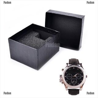<fudan> negro pu noble durable presente caja de regalo para pulsera reloj de joyería