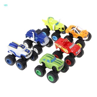 Yes Blaze Maquinas de vehículo juguete Racer Cars transformación de camiones juguetes regalos Para niños