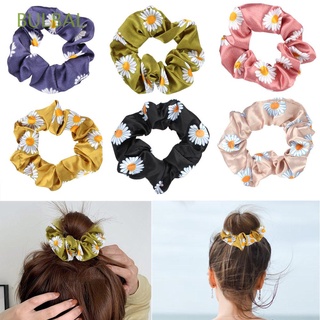 bulbal moda scrunchies goma elástica banda de pelo lazo mujeres headwear margarita flor ponytail pelo cuerda/multicolor