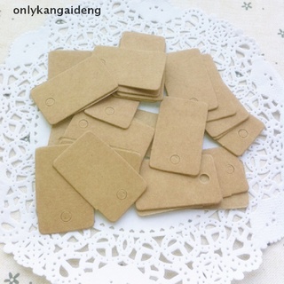 onlyka Brown kraft blank rectangle gift swing tags paper party wedding favour CL