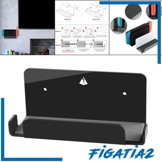 [FIGATIA2] Soporte de pared para Nintendo Switch consolas de juegos accesorios piezas negro (4)