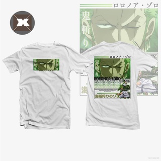 Camiseta de Manga corta 3d para hombre Anime One Piece-Roronoa Zoro
