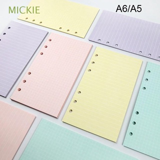 MICKIE School Supplies Notebook Paper Weekly Loose Leaf Paper Refill Paper Refill Monthly Purple Daily Planner 40 Sheets Agenda A5 A6 Binder Inside Page