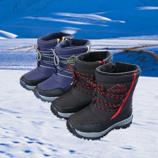Komfyea niños niños niñas invierno nieve caliente botas medias niños deportes para exteriores (27-32)