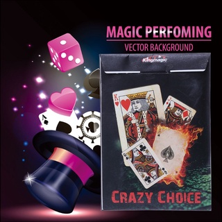 rom: nueva baraja de cartas locas, truco de magia, cerca, tarjetas de giro al mismo juguete mágico (2)