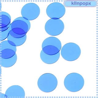 Paquete kllnpopx con 100 espacios Bingo (colores mezclados) De 1.5 cm translúcido Marcadores Para Bingo