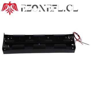 ezonefl - carcasa para batería (12 v, 8 x, tamaño d, cable abierto)