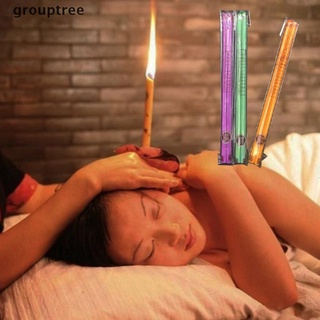 grouptree 16pcs aromaterapia eliminación de cera de oídos cuidado de velas relax limpieza vela hueca cl