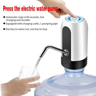 bomba de botella de carga usb automático eléctrico dispensador de agua bomba de un clic interruptor automático dispensador de beber