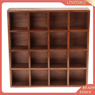 [LOVOSKI2] 1pc DIY muebles de hogar 16 rejillas de madera gabinete estante Cubby para el almacenamiento de la casa