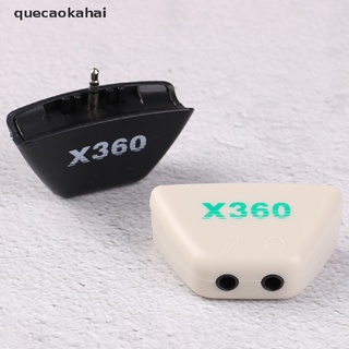 quecaokahai auriculares auriculares micrófono convertidor de audio adaptador controlador para xbox 360 cl