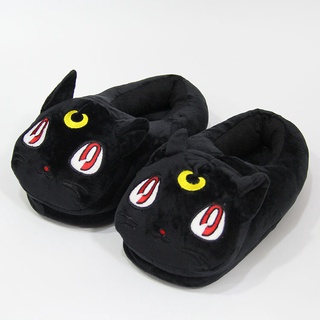 SAILOR MOON japonés marinero luna marinero luna zapatillas niñas casa de felpa zapatos de algodón aekyung gato púrpura gato lindo gato zapatos (2)