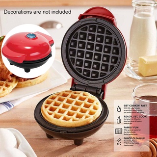 Uk Plug Mini eléctrico Waffle Pancake olla Maker antiadherente Puff Cake Machine shuixudenise (1)