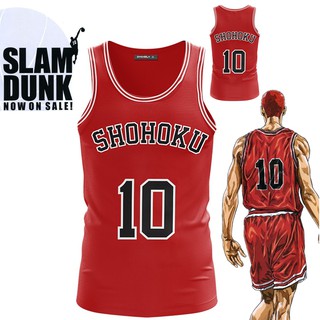 slam dunk shohoku tank 3d t-shirt unisex top hombres sin mangas japansese anime baloncesto jersey disfraz