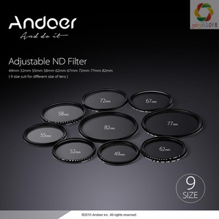 andoer 55mm nd fader neutral densidad ajustable nd2 a nd400 filtro variable para cámara dslr canon nikon (2)